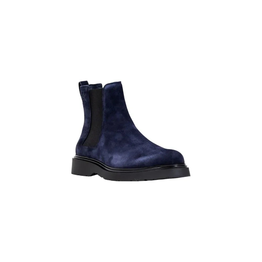 Calvin Klein Jeans Blue Suede Leather Chelsea Boots - Zeiniez