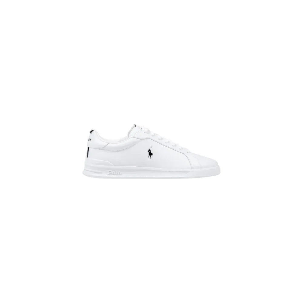 Ralph Lauren White Leather Low Top Sneakers