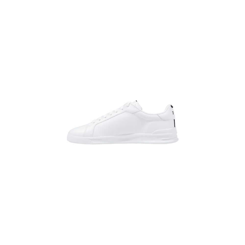 Ralph Lauren White Leather Low Top Sneakers