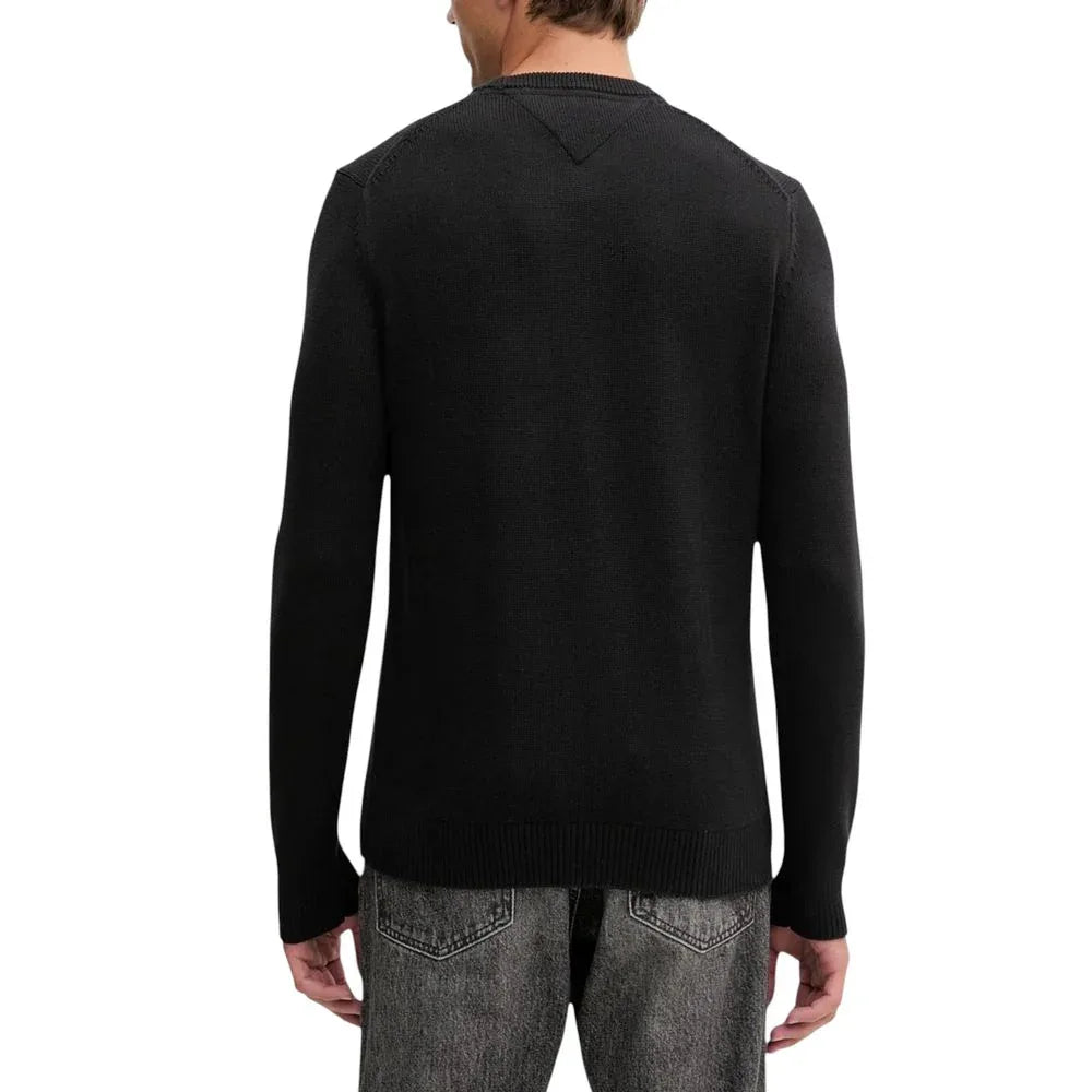 Tommy Hilfiger Jeans Black Organic Cotton Sweatshirt - Zeiniez
