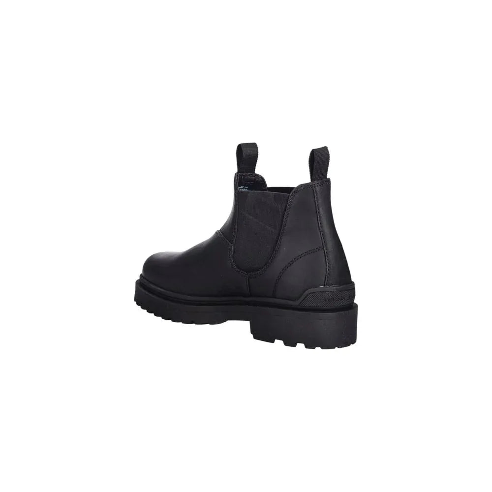 Tommy Hilfiger Jeans Black Leather Chelsea Boots - Zeiniez