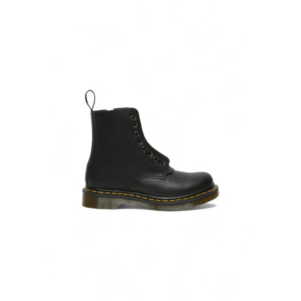 Dr. Martens Black Leather Lace-Up Boots - Zeiniez