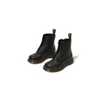 Dr. Martens Black Leather Lace-Up Boots - Zeiniez