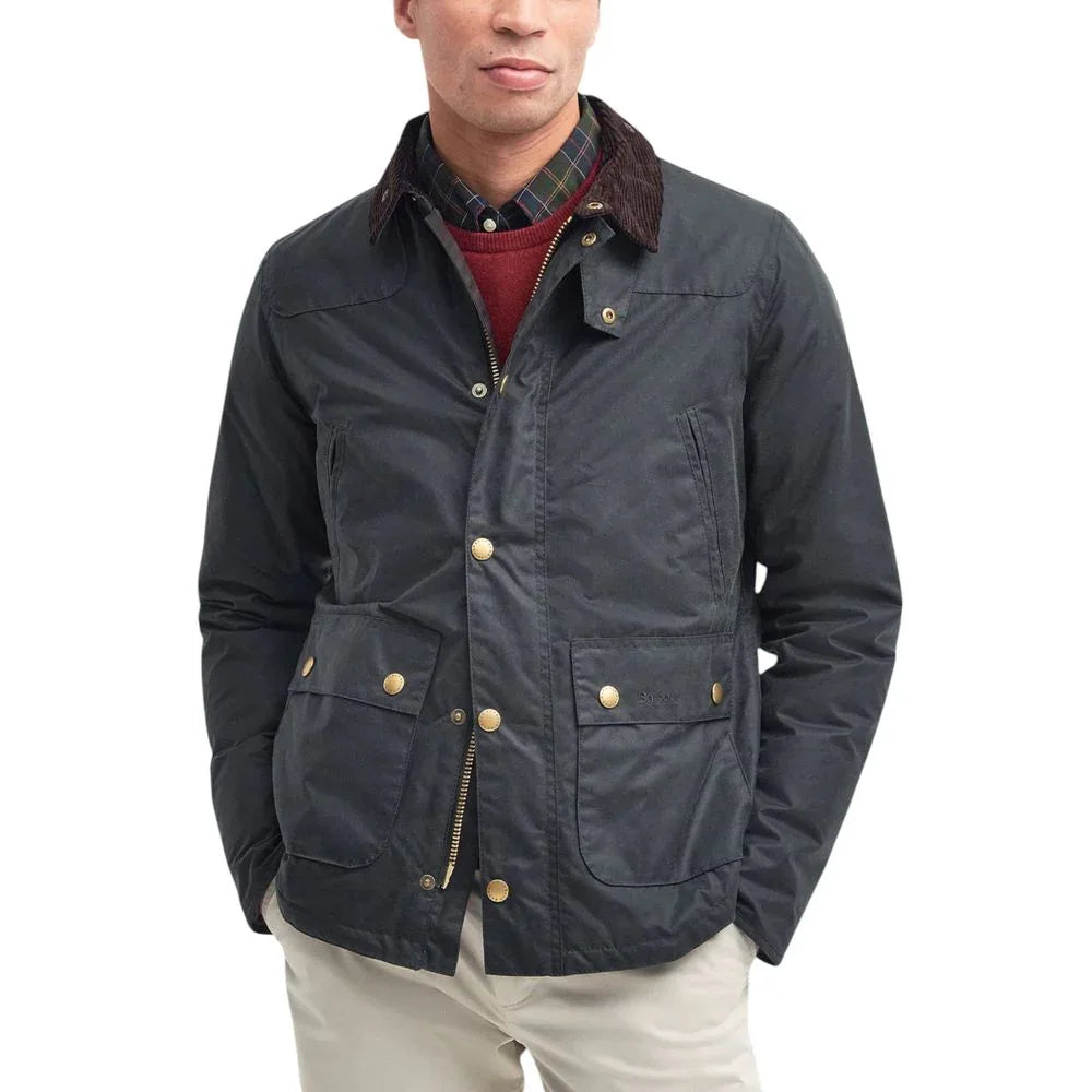 Barbour Gray Cotton Shell Jacket - Zeiniez