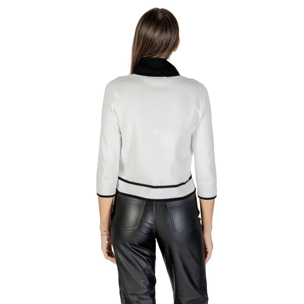 Morgan De Toi Black And White Viscose Sweatshirt - Zeiniez