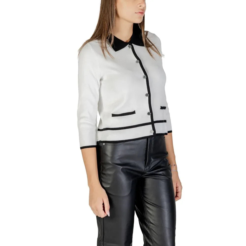 Morgan De Toi Black And White Viscose Sweatshirt - Zeiniez