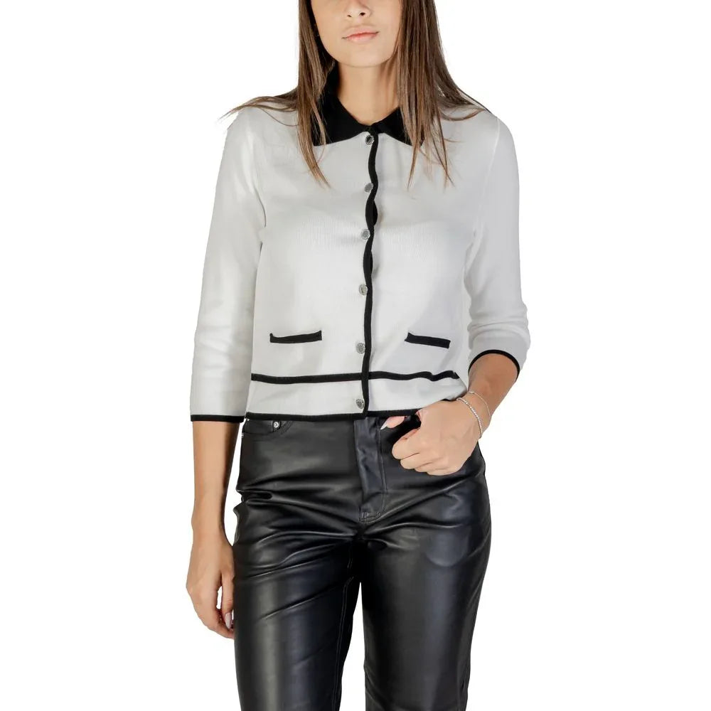 Morgan De Toi Black And White Viscose Sweatshirt - Zeiniez