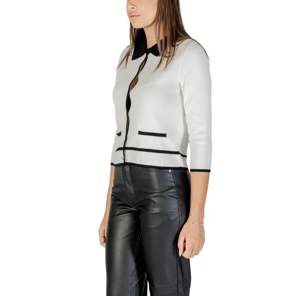 Morgan De Toi Black And White Viscose Sweatshirt - Zeiniez