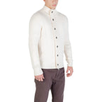 Gianni Lupo Cream Marabou Sweatshirt