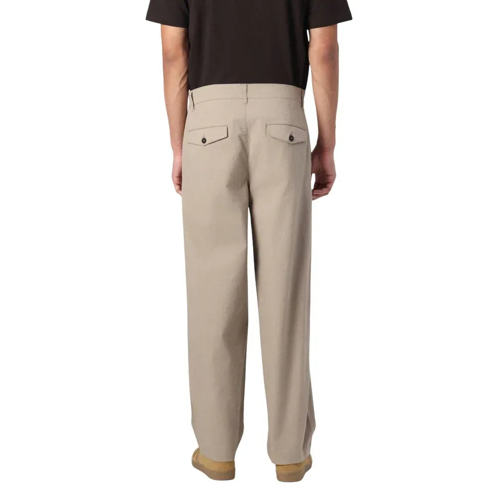 Only & Sons Beige Cotton Casual Pants - Zeiniez