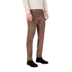 Borghese Brown Cotton Casual Pants - Zeiniez