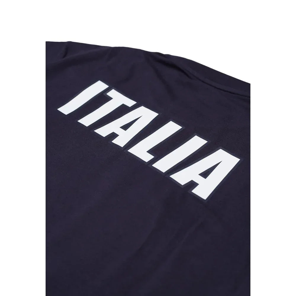 EA7 Emporio Armani Blue Cotton T-Shirt - Zeiniez