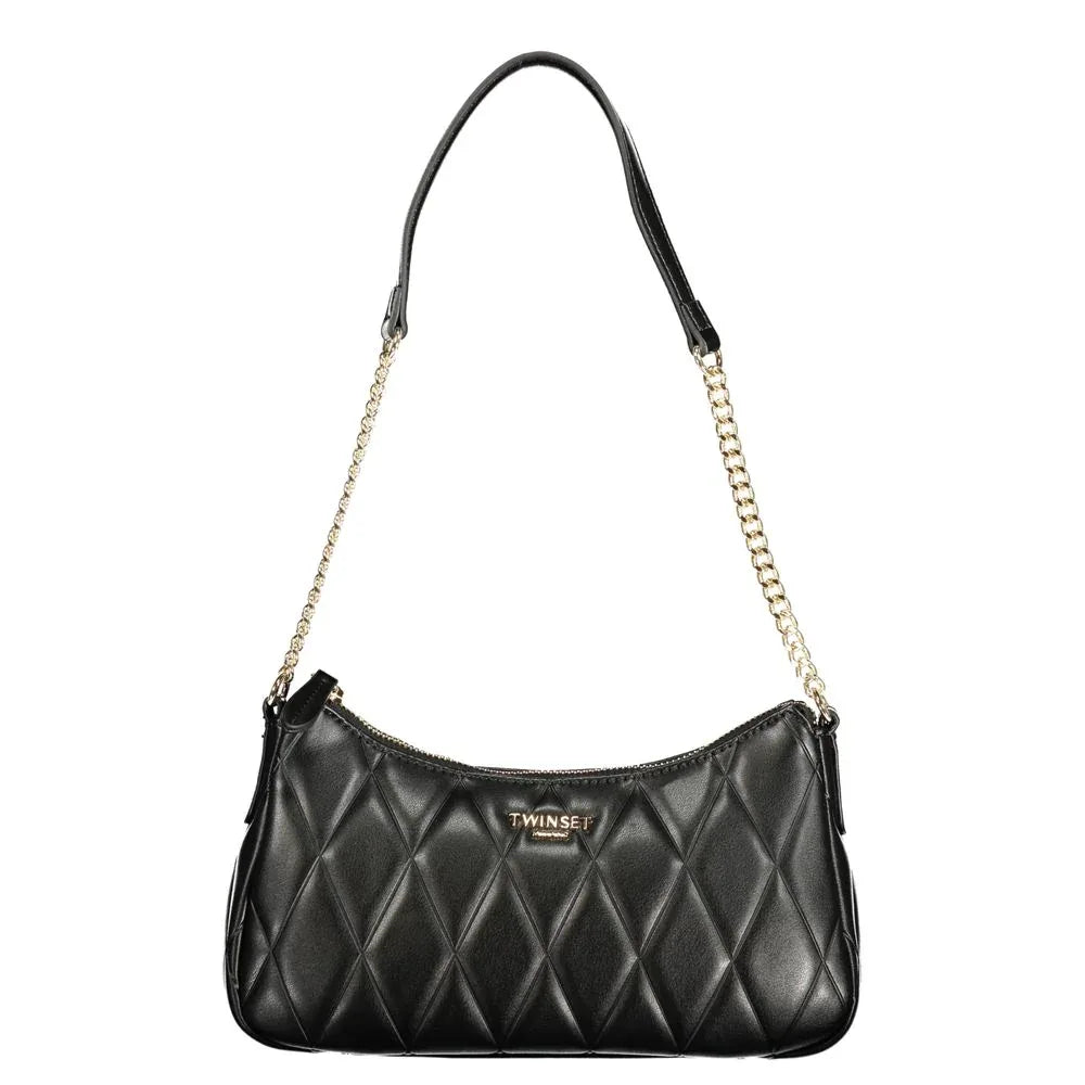 Twinset Black Polyurethane Women Shoulder Bag - Zeiniez