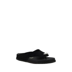 Pedro García Black Calf Leather Bos Taurus Strap-On Sandals