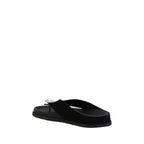 Pedro García Black Calf Leather Bos Taurus Strap-On Sandals