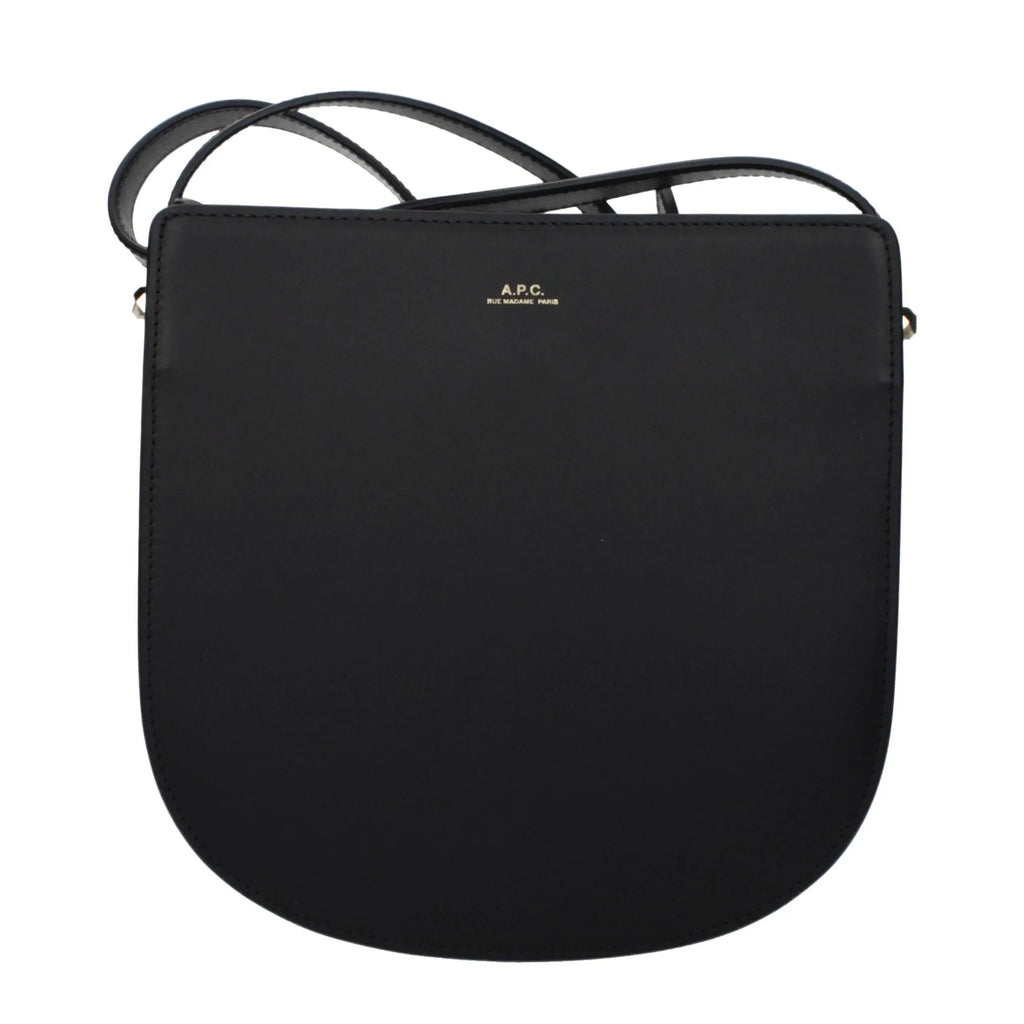 A.P.C. Black Leather Crossbody Bag - Zeiniez
