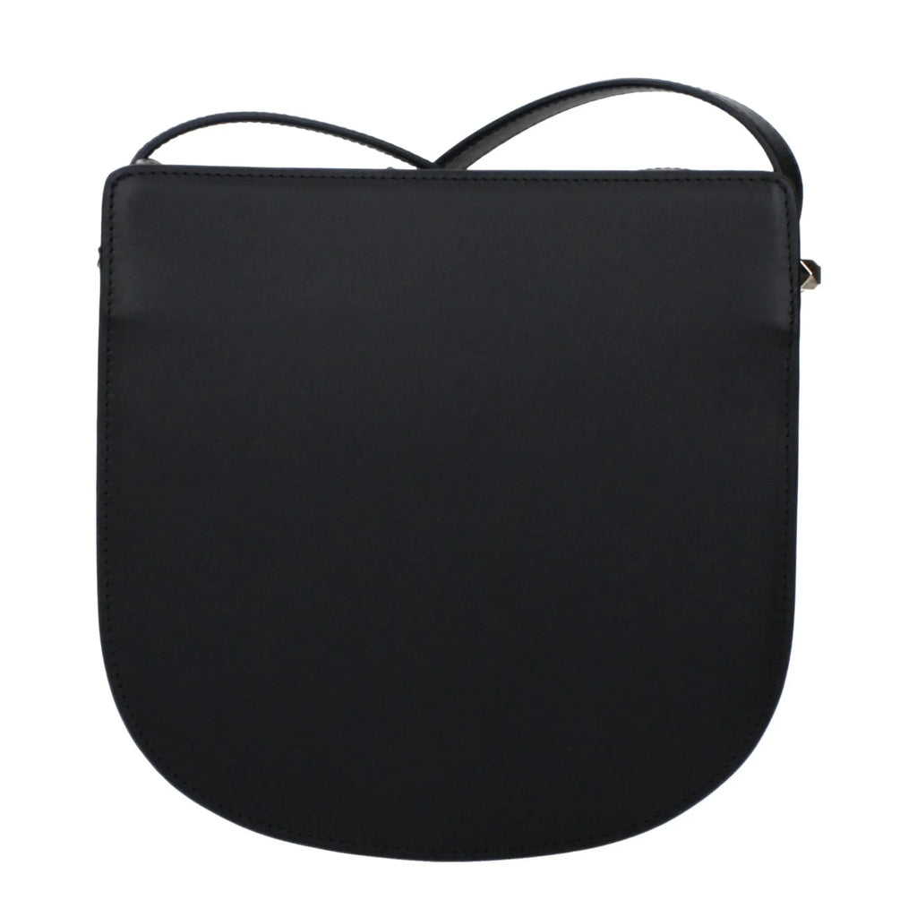 A.P.C. Black Leather Crossbody Bag - Zeiniez