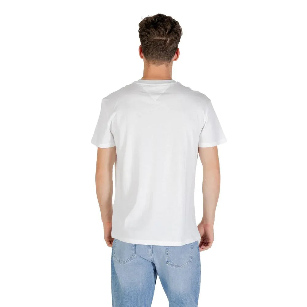 Tommy Hilfiger Jeans White Recycled Cotton T-Shirt