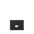Dolce & Gabbana Black Calf Leather Bos Taurus Wallet