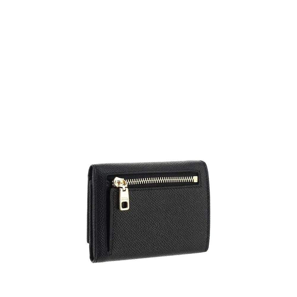 Dolce & Gabbana Black Calf Leather Bos Taurus Wallet