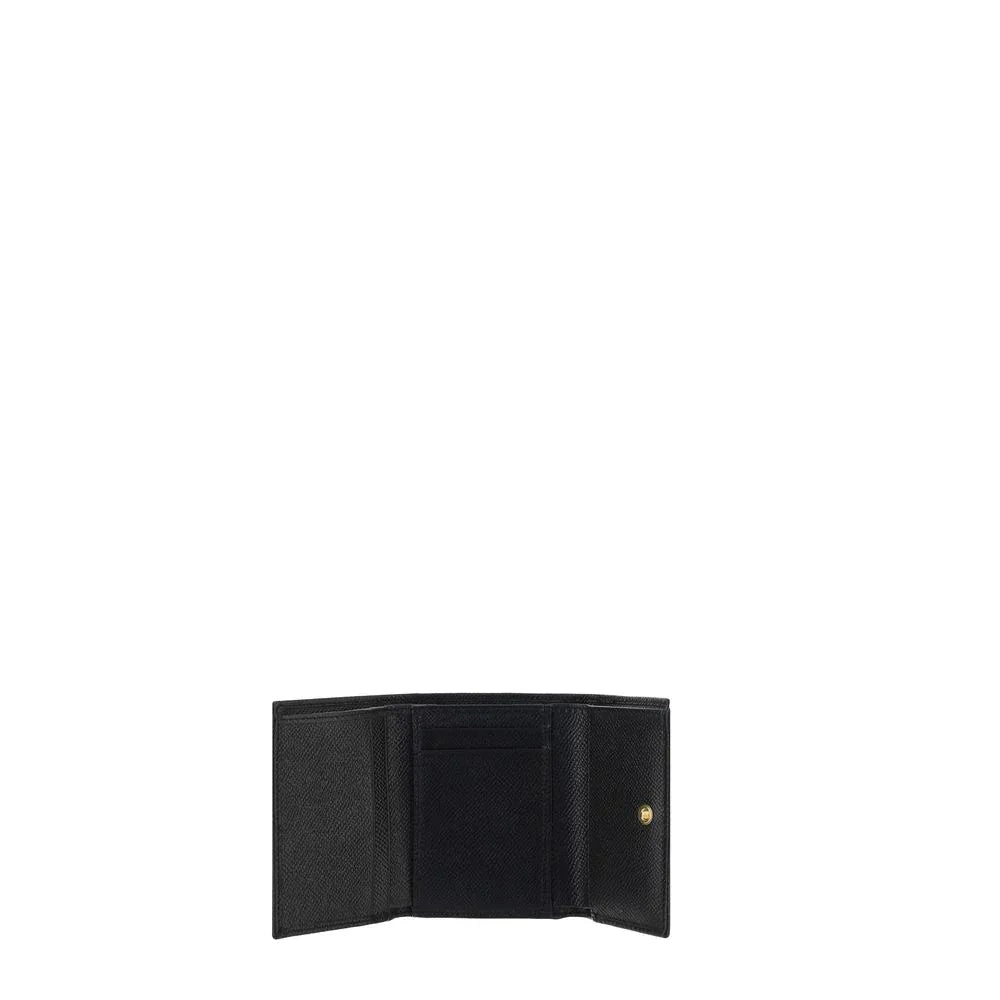Dolce & Gabbana Black Calf Leather Bos Taurus Wallet
