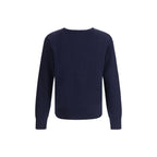 Ami Paris Blue Wool Oves Aries Cardigan