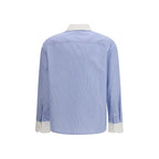 Tory Burch Blue Cotton Pattern Shirt - Zeiniez