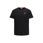 Diesel Black Cotton T-Shirt - Zeiniez