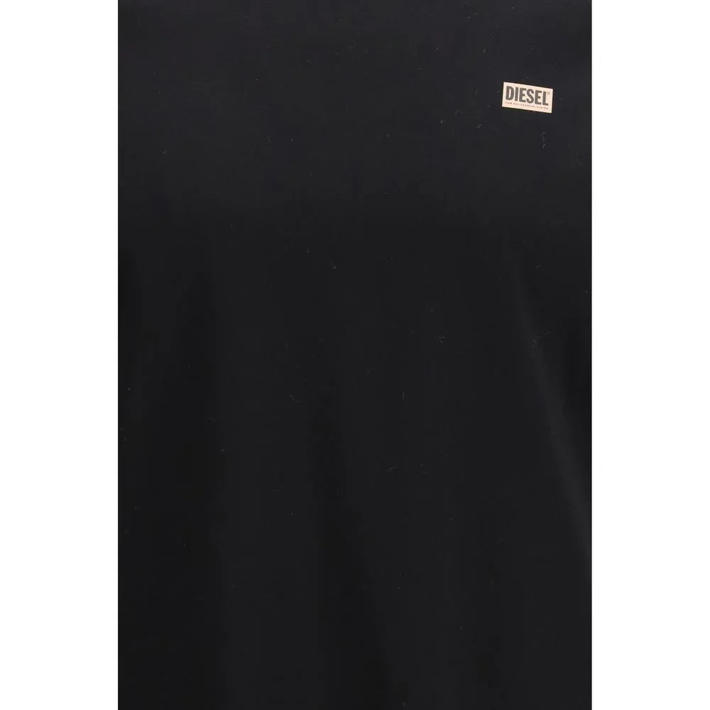 Diesel Black Cotton T-Shirt - Zeiniez