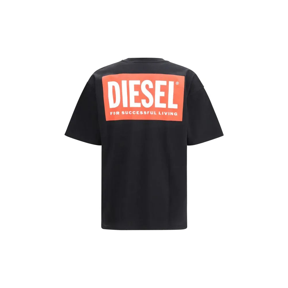 Diesel Black Cotton T-Shirt - Zeiniez