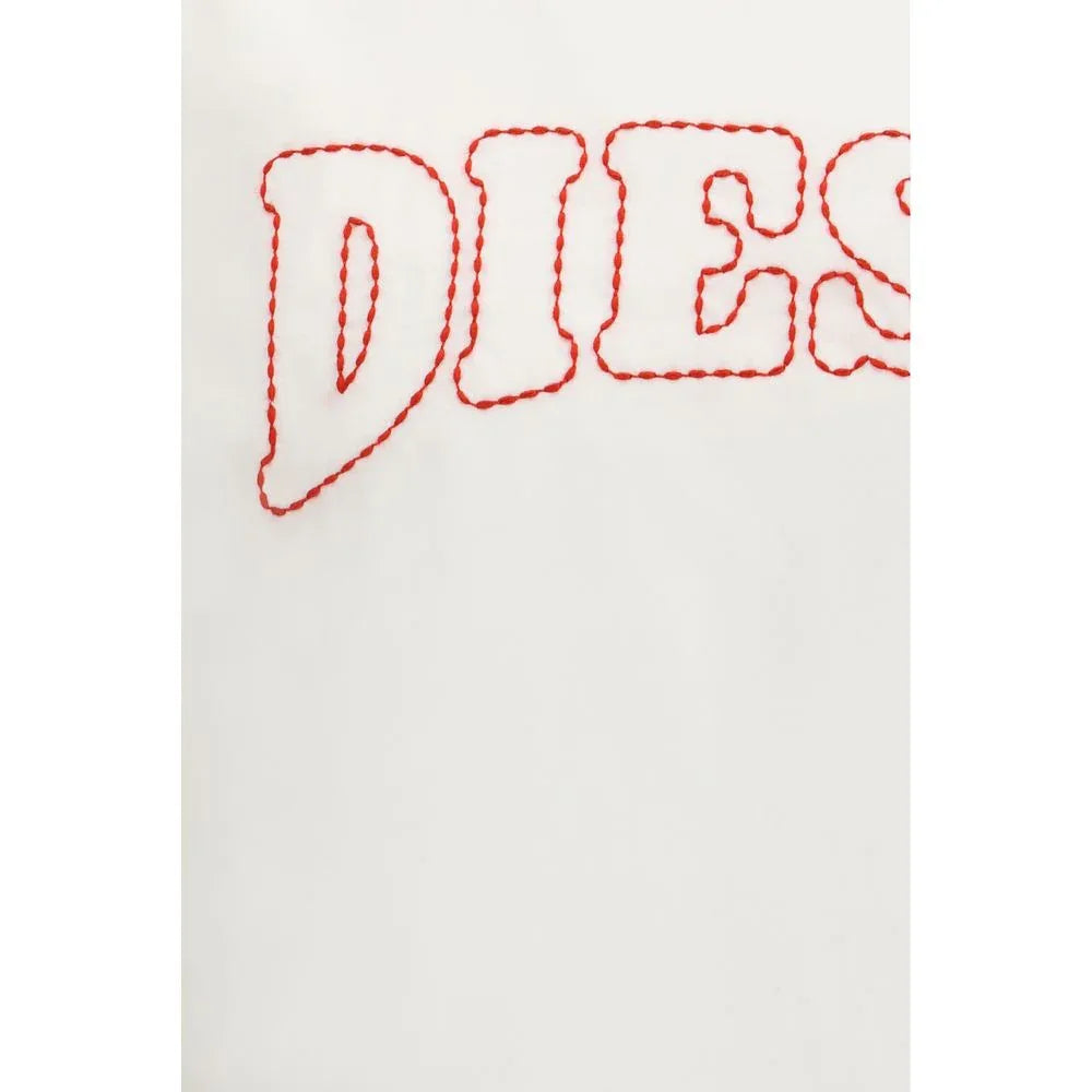 Diesel White Cotton T-Shirt - Zeiniez