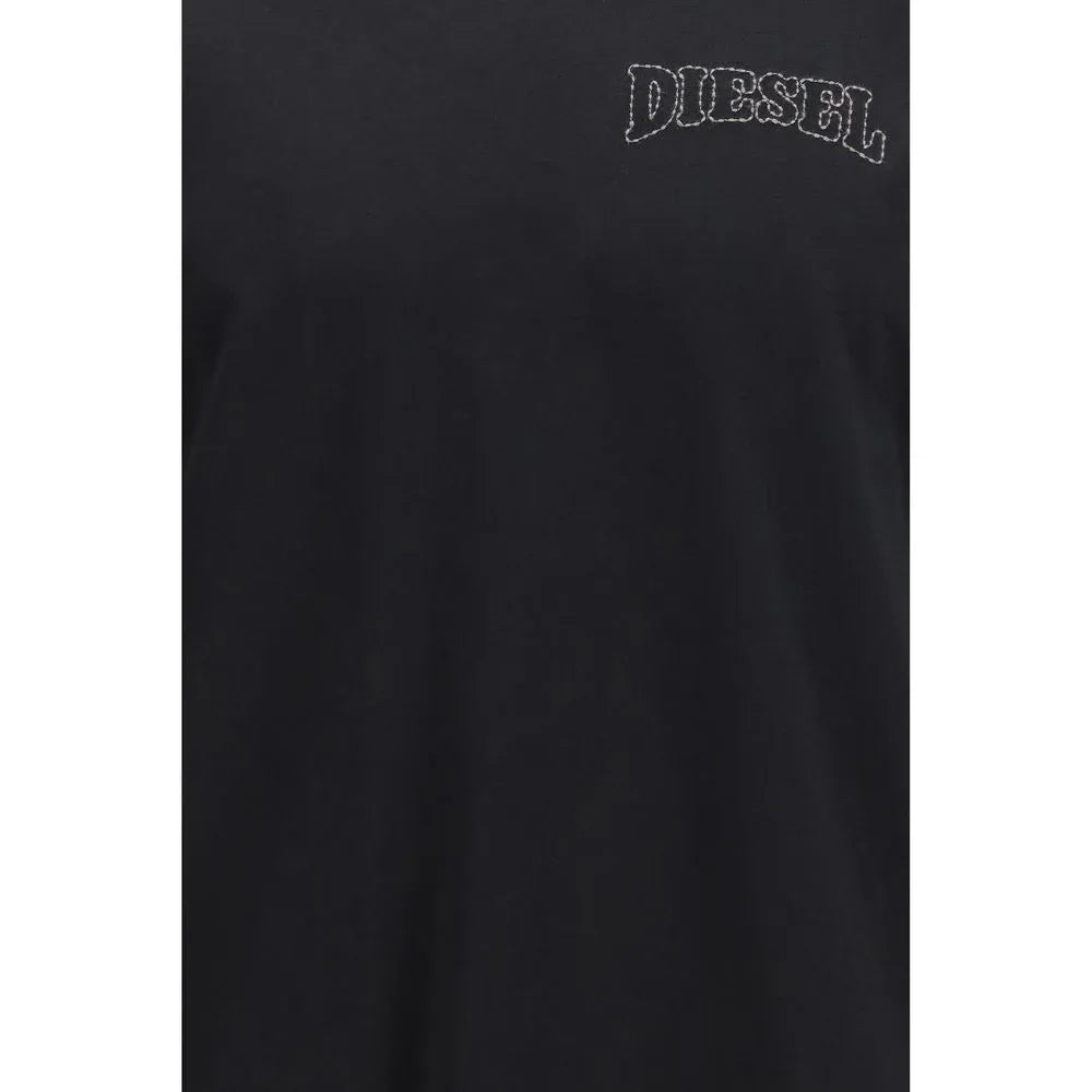 Diesel Black Cotton T-Shirt