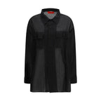 The Latest Black Lycra Dress Shirt