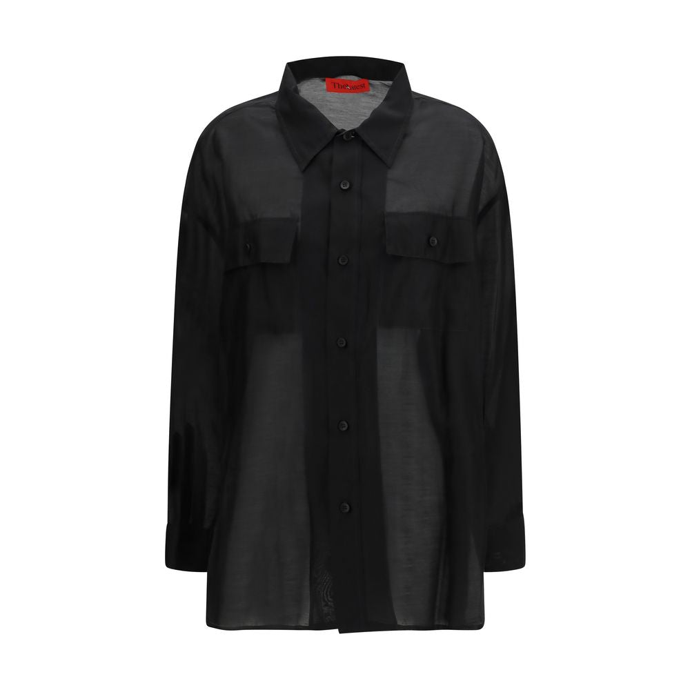 The Latest Black Lycra Dress Shirt