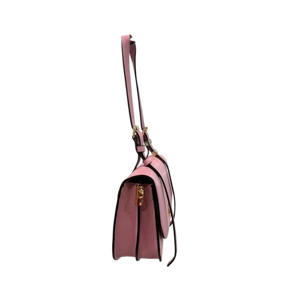 Twinset Pink PU Women Shoulder Bag - Zeiniez