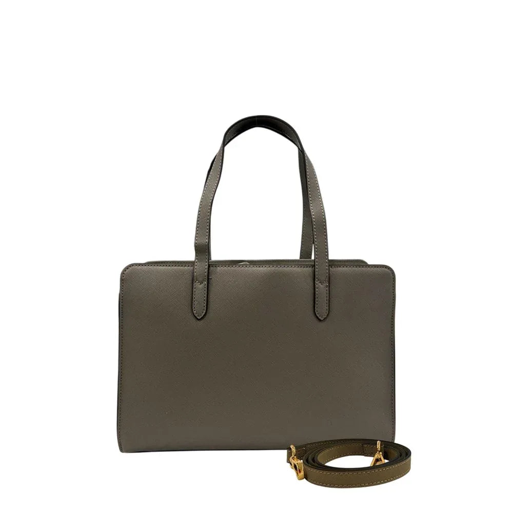 Twinset Grey PU Women Shoulder Bag - Zeiniez