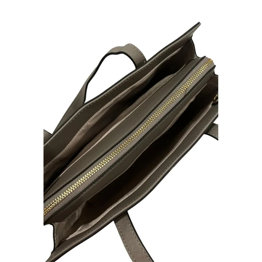 Twinset Grey PU Women Shoulder Bag - Zeiniez