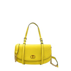 Twinset Yellow PU Women Shoulder Bag - Zeiniez