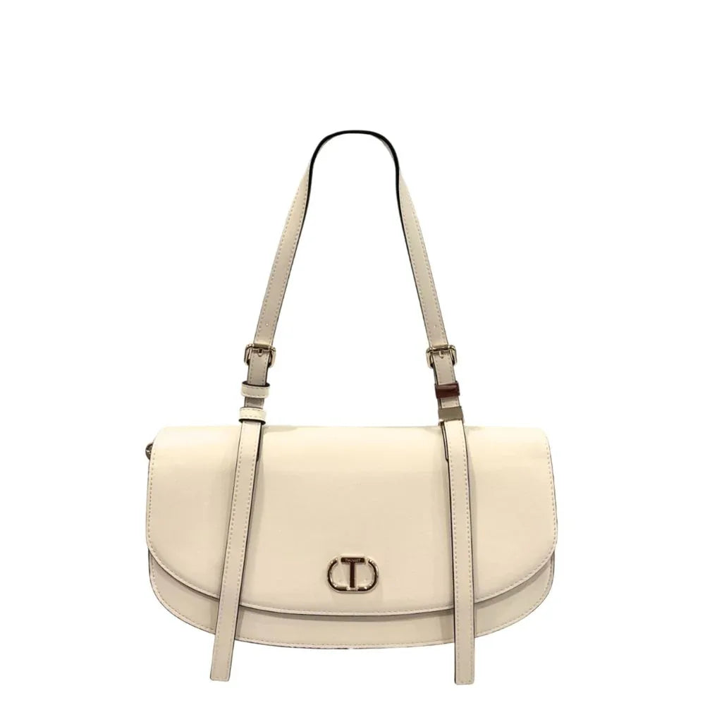 Twinset White PU Women Shoulder Bag
