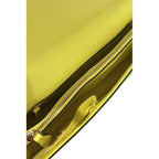 Twinset Yellow PU Women Shoulder Bag - Zeiniez