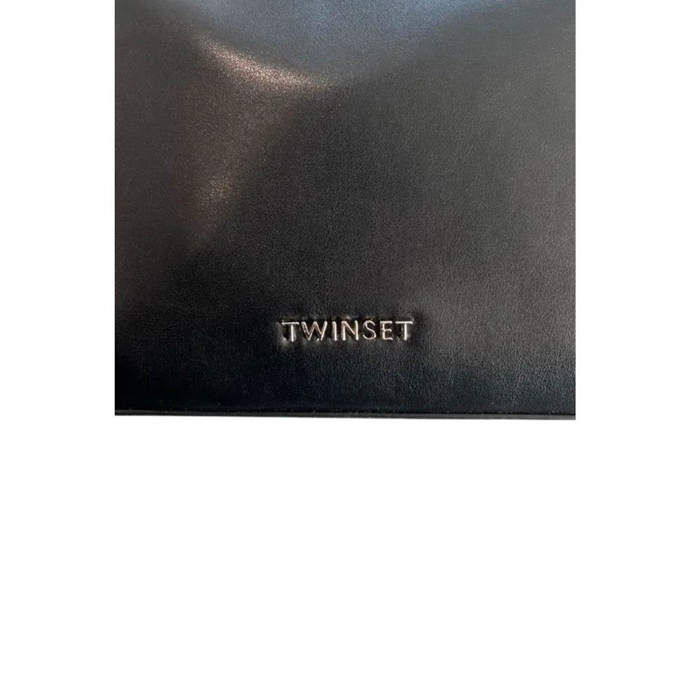 Twinset Black PU Women Shoulder Bag - Zeiniez
