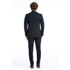 Baldinini Trend Blue Wool Two-Piece Suit