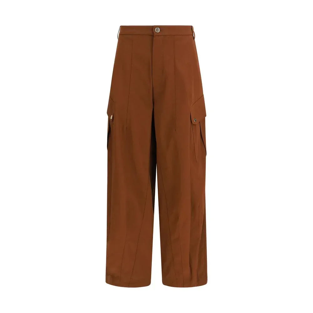PINKO Brown Cotton Casual Pants - Zeiniez