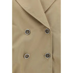 PINKO Beige Cotton Trench Coat - Zeiniez