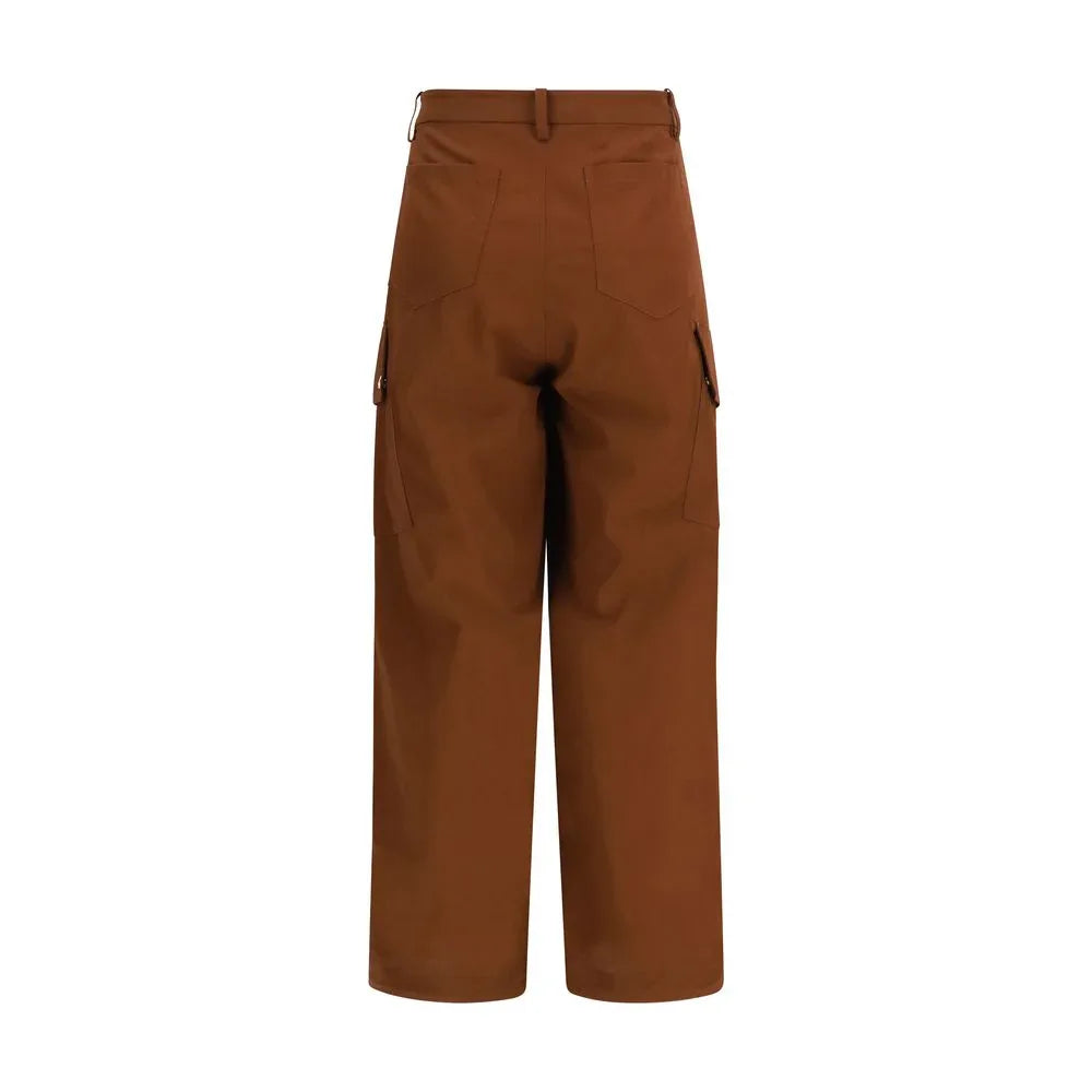 PINKO Brown Cotton Casual Pants - Zeiniez