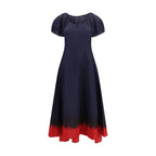 Tory Burch Blue Viscose Casual Dress - Zeiniez