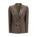Blazé Milano Brown Wool Blazer