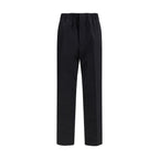 Jil Sander Black Cotton Casual Pants