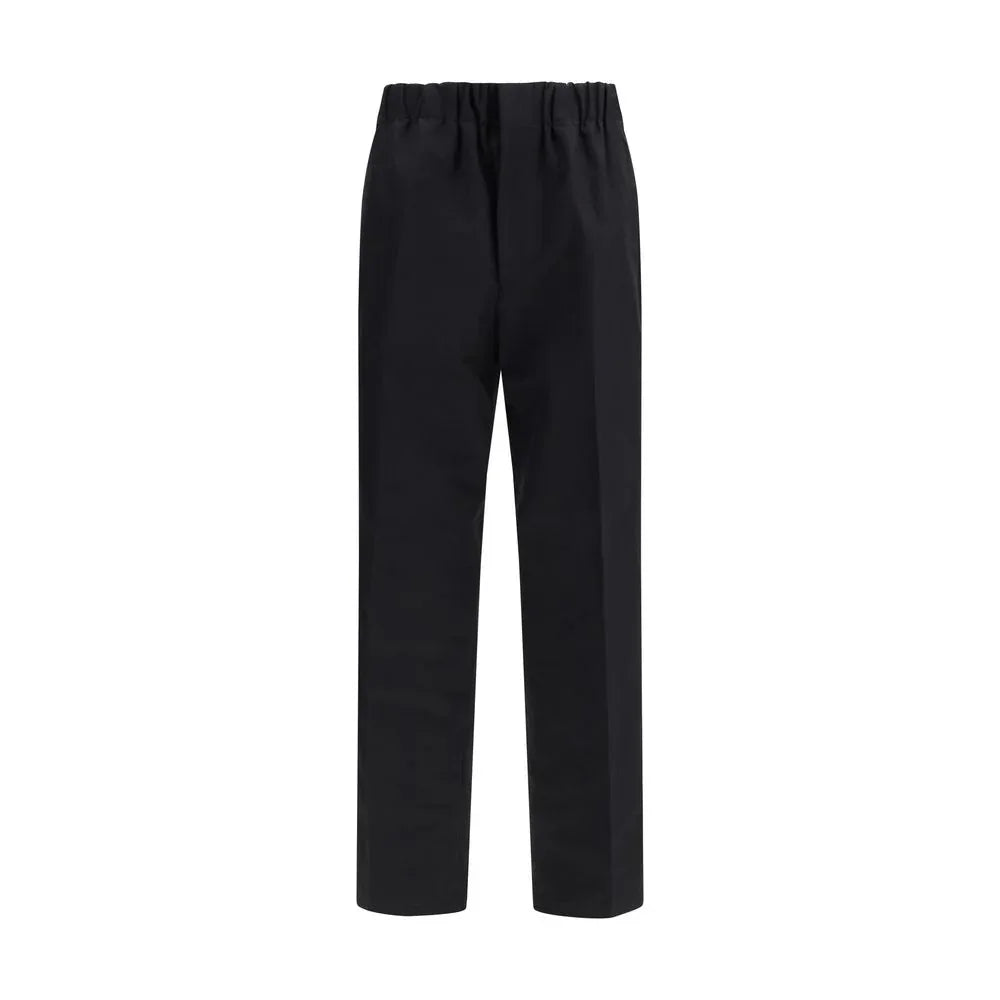 Jil Sander Black Cotton Casual Pants
