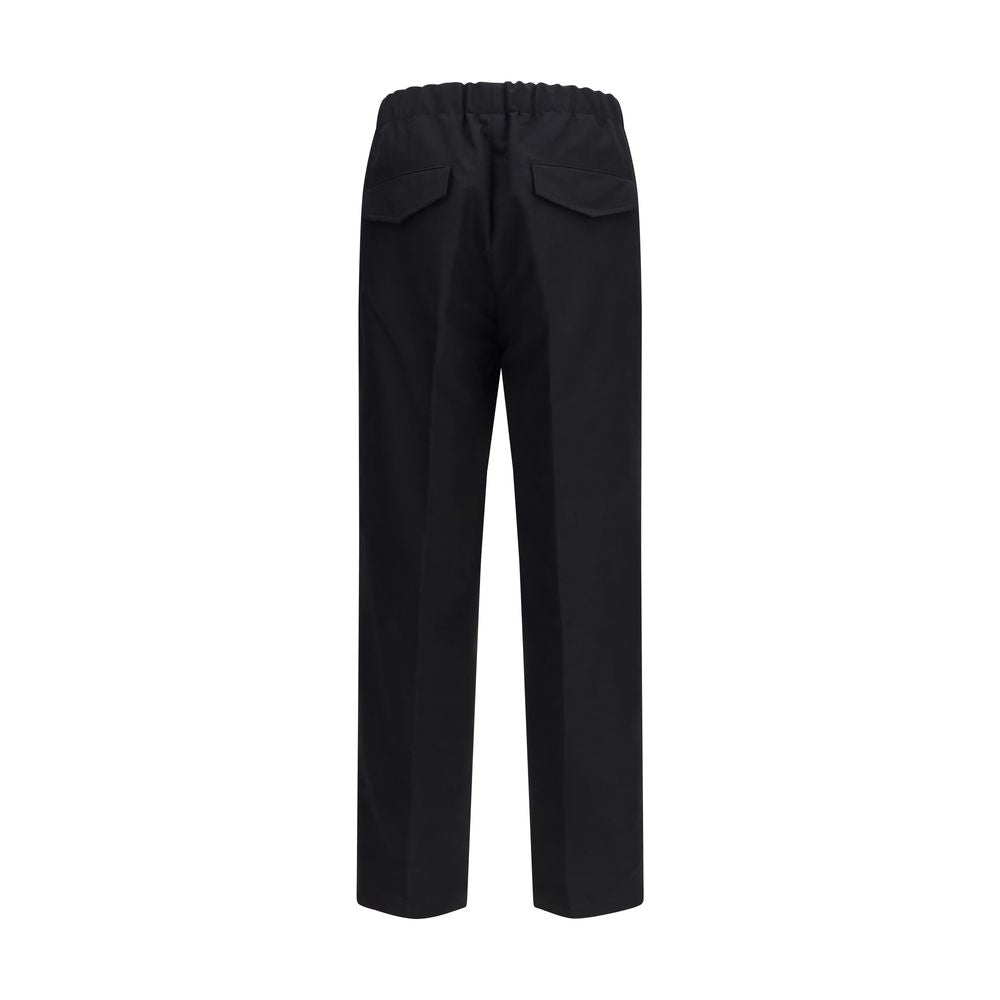 Jil Sander Black Cotton Casual Pants